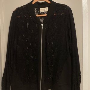 Lace Zip up cardigan